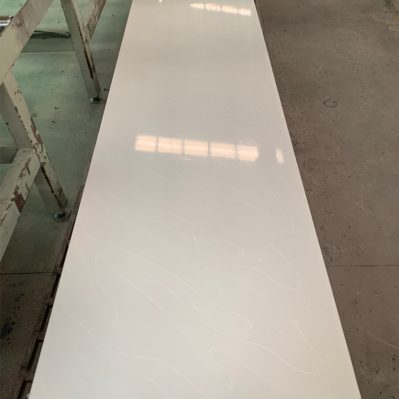 Feuille de matériaux en pierre acrylique de lumière ultraviolette de surface solide de résine de PMMA anti pour la partie supérieure du comptoir