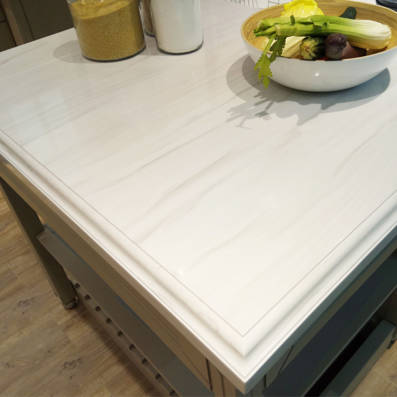 Résine Acrylique Étagère Dalles Panneau De Mur En Pierre Blanc Surface Solide Comptoirs De Cuisine