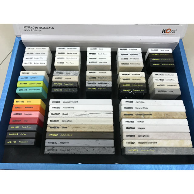 Surface solide acrylique de grande dalle de Corians dans diverses couleurs 3660*760*12mm