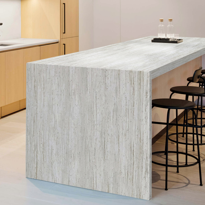 Surface solide artificielle de dalle de marbre pour des partie supérieure du comptoir acryliques de feuille de dessus de banc de cuisine
