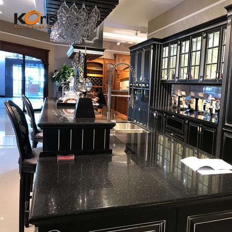 Comptoirs en marbre de cuisine en pierre artificielle Comptoirs en acrylique