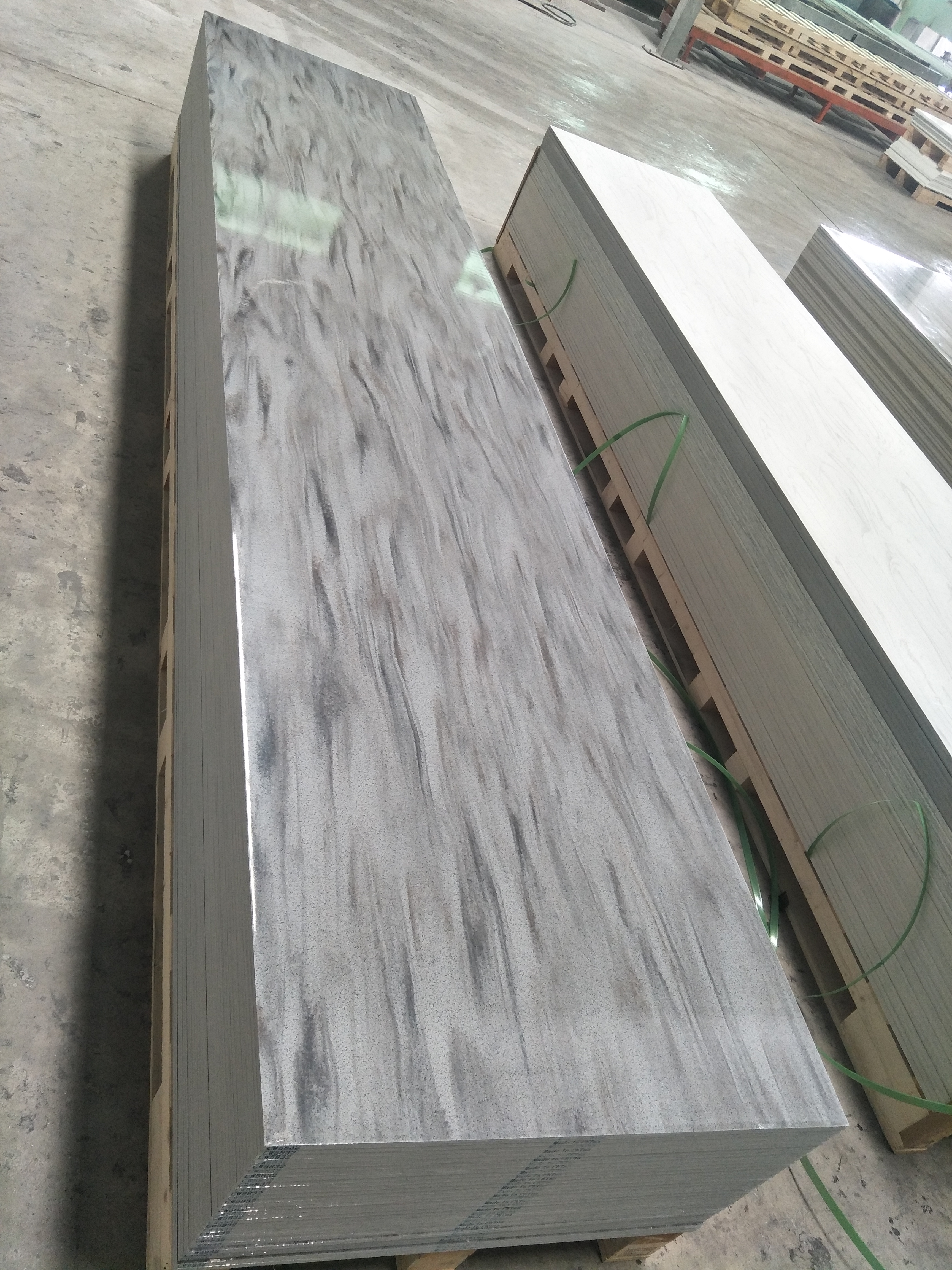 3660mm 2440mm 3050mm feuille de surface solide acrylique de couleur de marbre artificiel d'usine