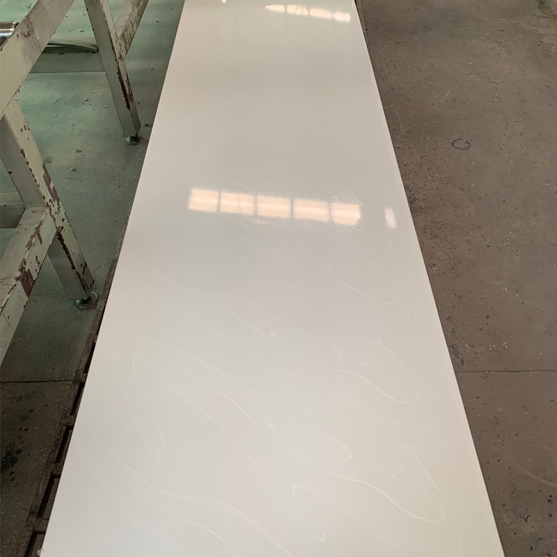10 ans de garantie Corians Big Slab Surface solide acrylique Feuilles de marbre poly
