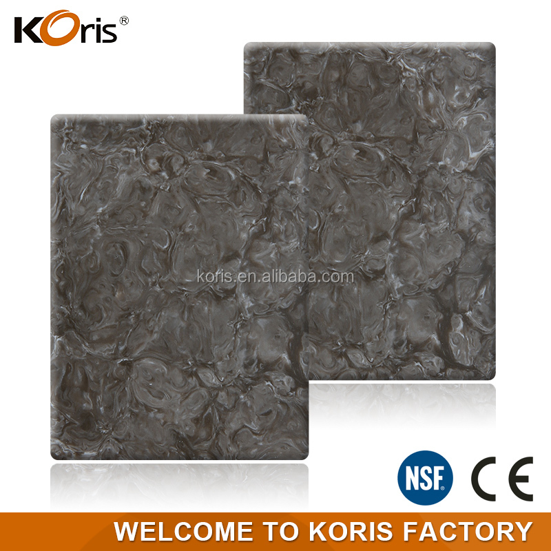 La Chine prix d'usine Koris thermoformage de la résistance à la chaleur de la pierre de marbre artificiel ignifuge pour les matériaux de construction