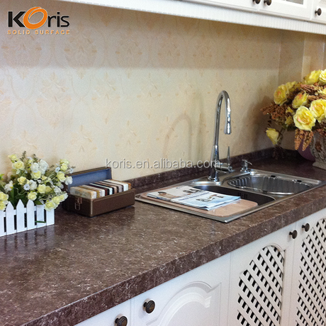 Surface solide en marbre artificiel populaire