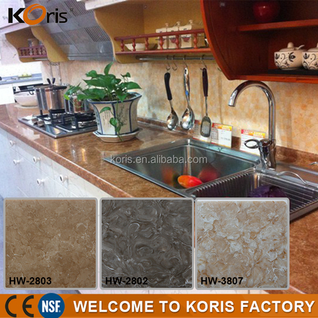 Comptoirs en granit d'imitation de surface solide en marbre acrylique