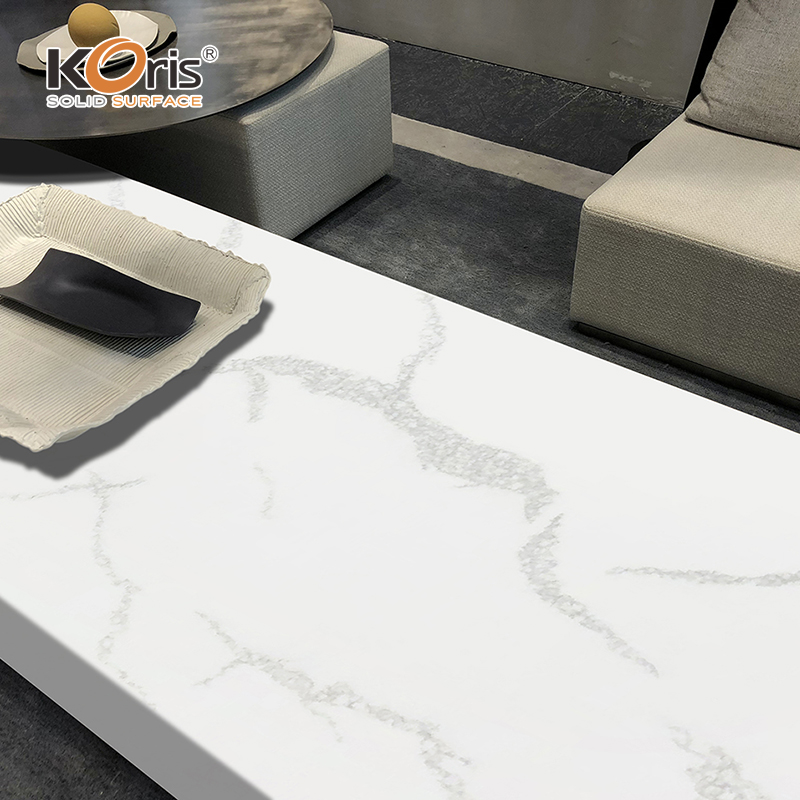 Prix ​​du marbre blanc Calacatta Grande forme de pierre de dalle